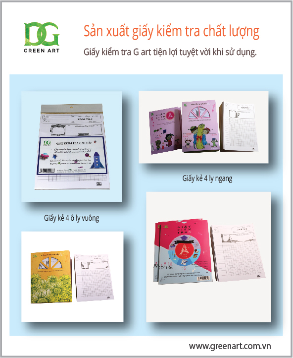 Nơi tin tưởng mua giấy kiểm tra cho học sinh tại Tp.HCM