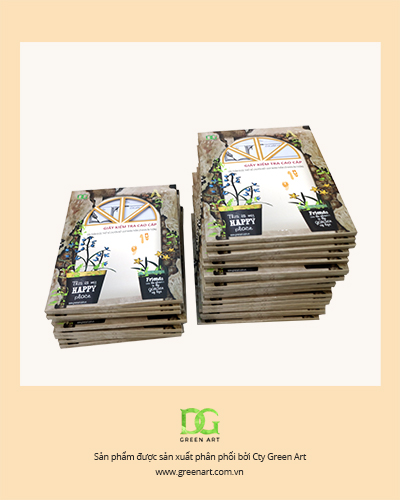 Giấy kiểm tra 4 ô ly - hộp màu nâu - G Art