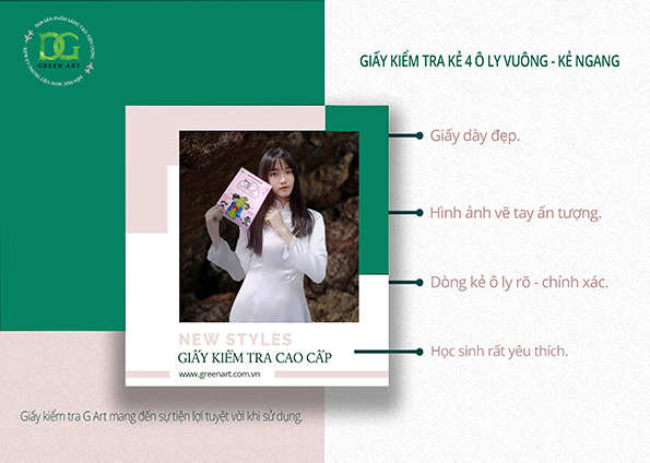 Giấy kiểm tra kẻ 4 ô ly - bán sỉ giấy kiểm tra cấp 2 tại Tp.HCM