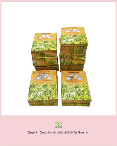 Giấy kiểm tra 4 ô ly - hộp màu vàng - G Art