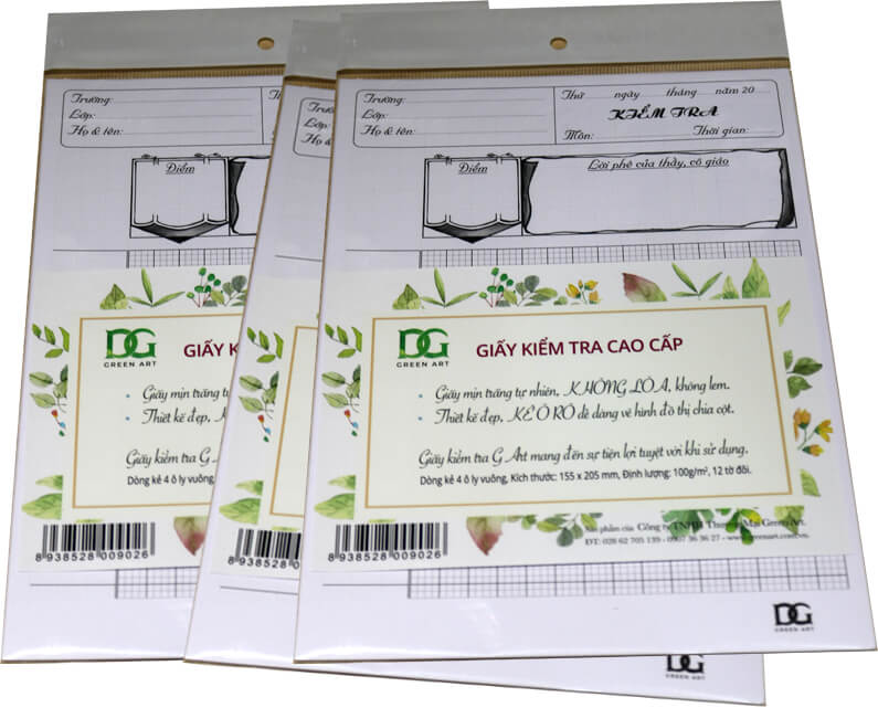 giấy kiểm tra