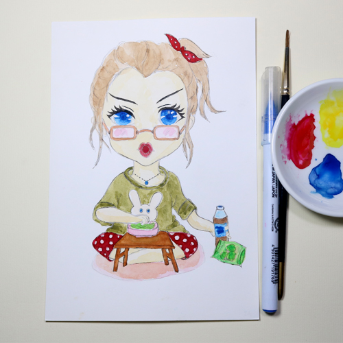 giay-ve-mau-nuoc-a4-len-mau-dep-green-art